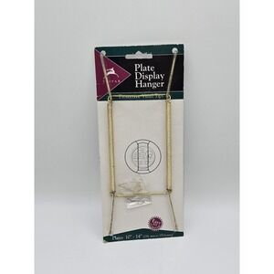 Tripar Plate Display Hanger Brass Adjustable Wall Mount 10 to 14 Inch Plates